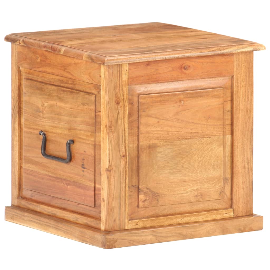 Coffre 40x40x40 cm Bois d'acacia solide - XIOS