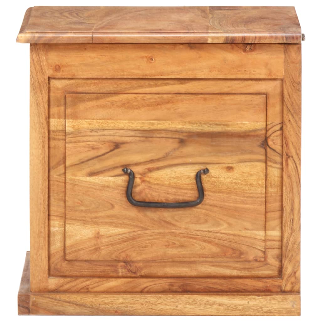 Coffre 40x40x40 cm Bois d'acacia solide - XIOS
