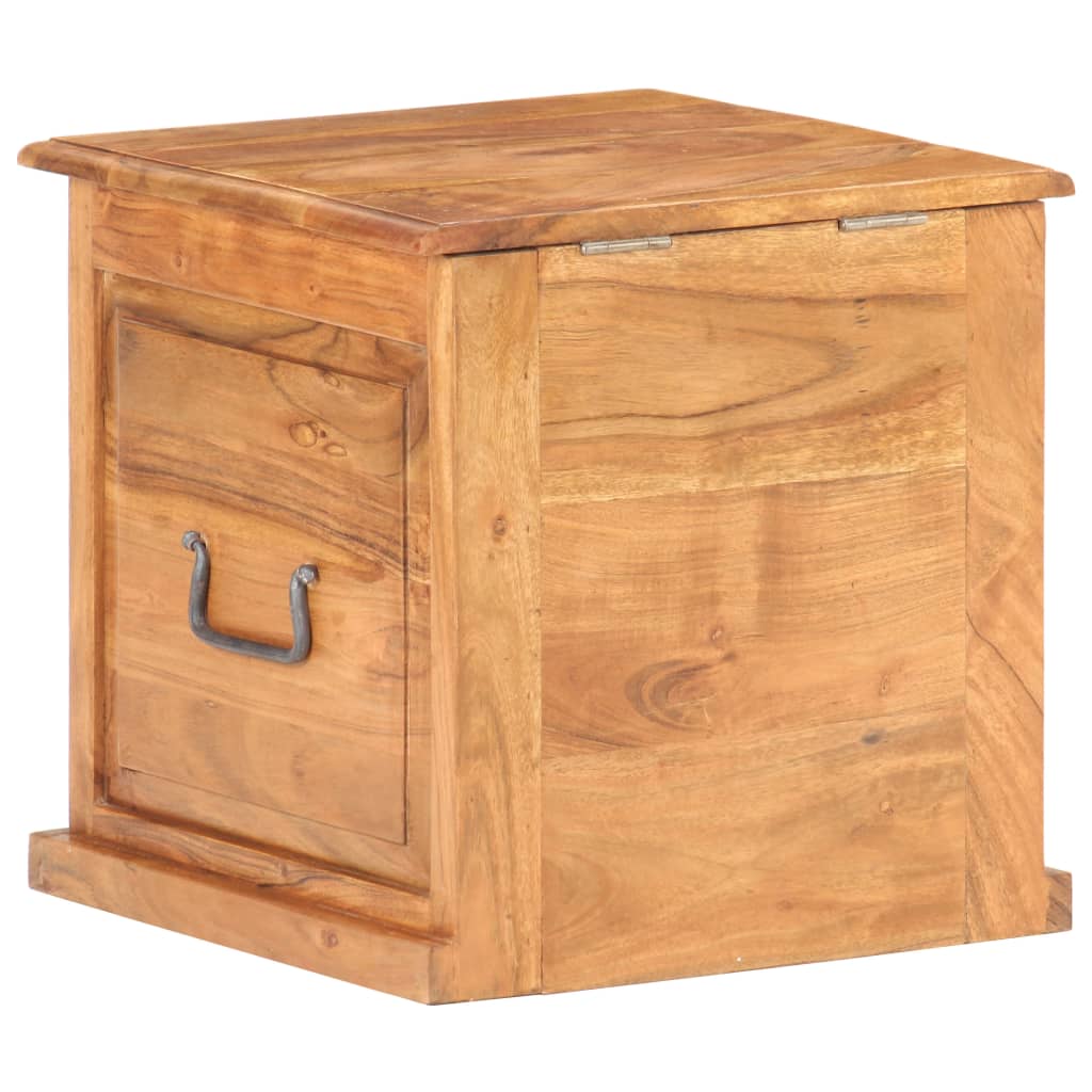 Coffre 40x40x40 cm Bois d'acacia solide - XIOS
