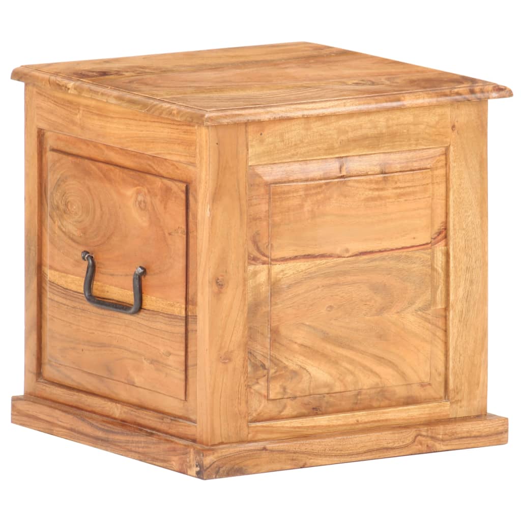 Coffre 40x40x40 cm Bois d'acacia solide - XIOS