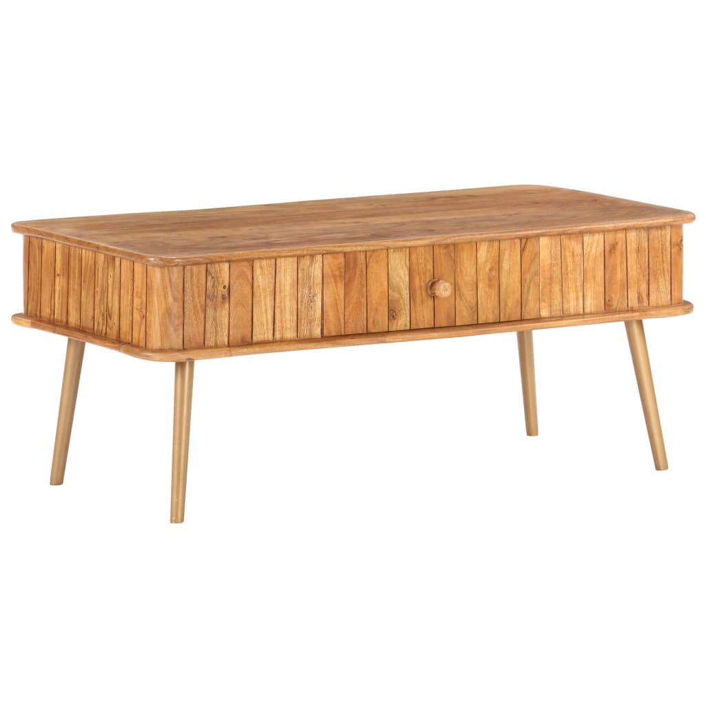 Table basse 100x50x40 cm Bois d'acacia massif - XIOS