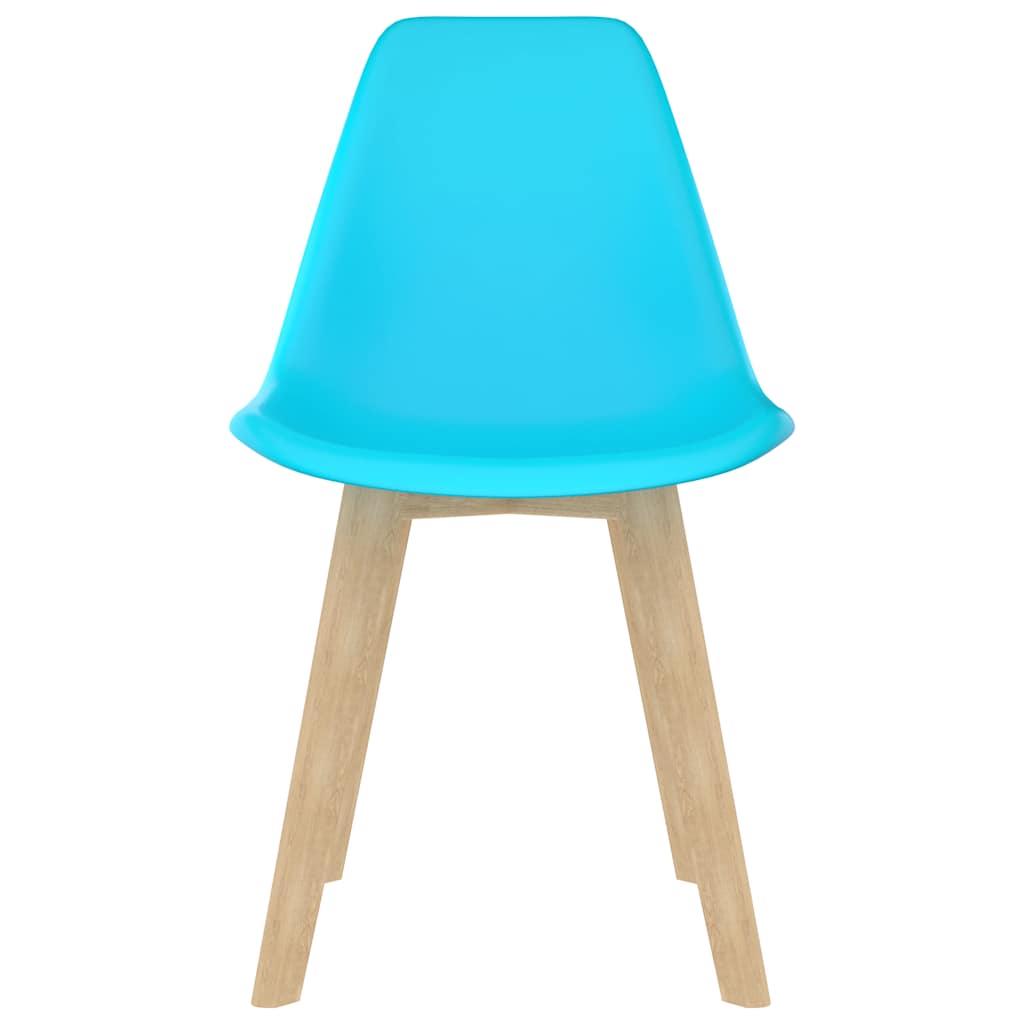 Chaises à manger lot de 6 bleu plastique - XIOS
