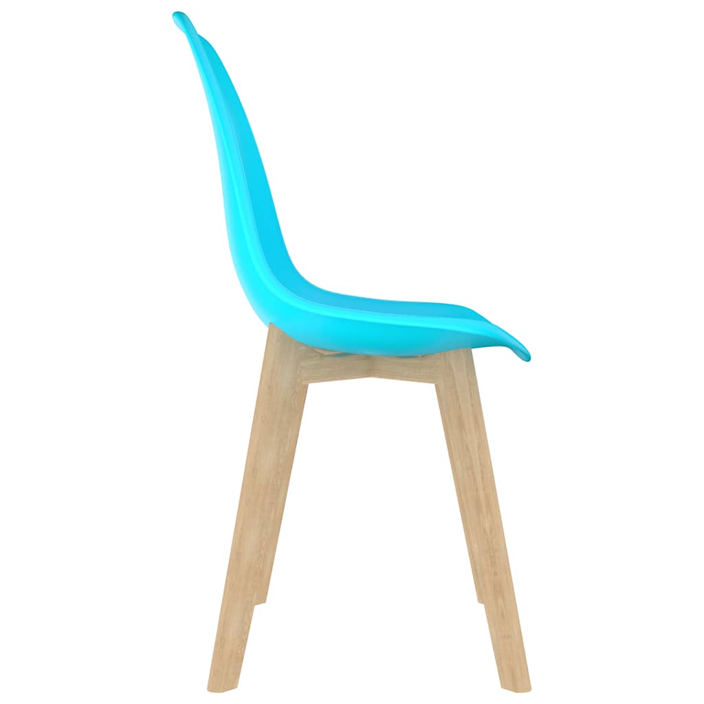 Chaises à manger lot de 6 bleu plastique - XIOS