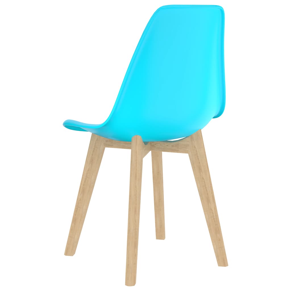 Chaises à manger lot de 6 bleu plastique - XIOS