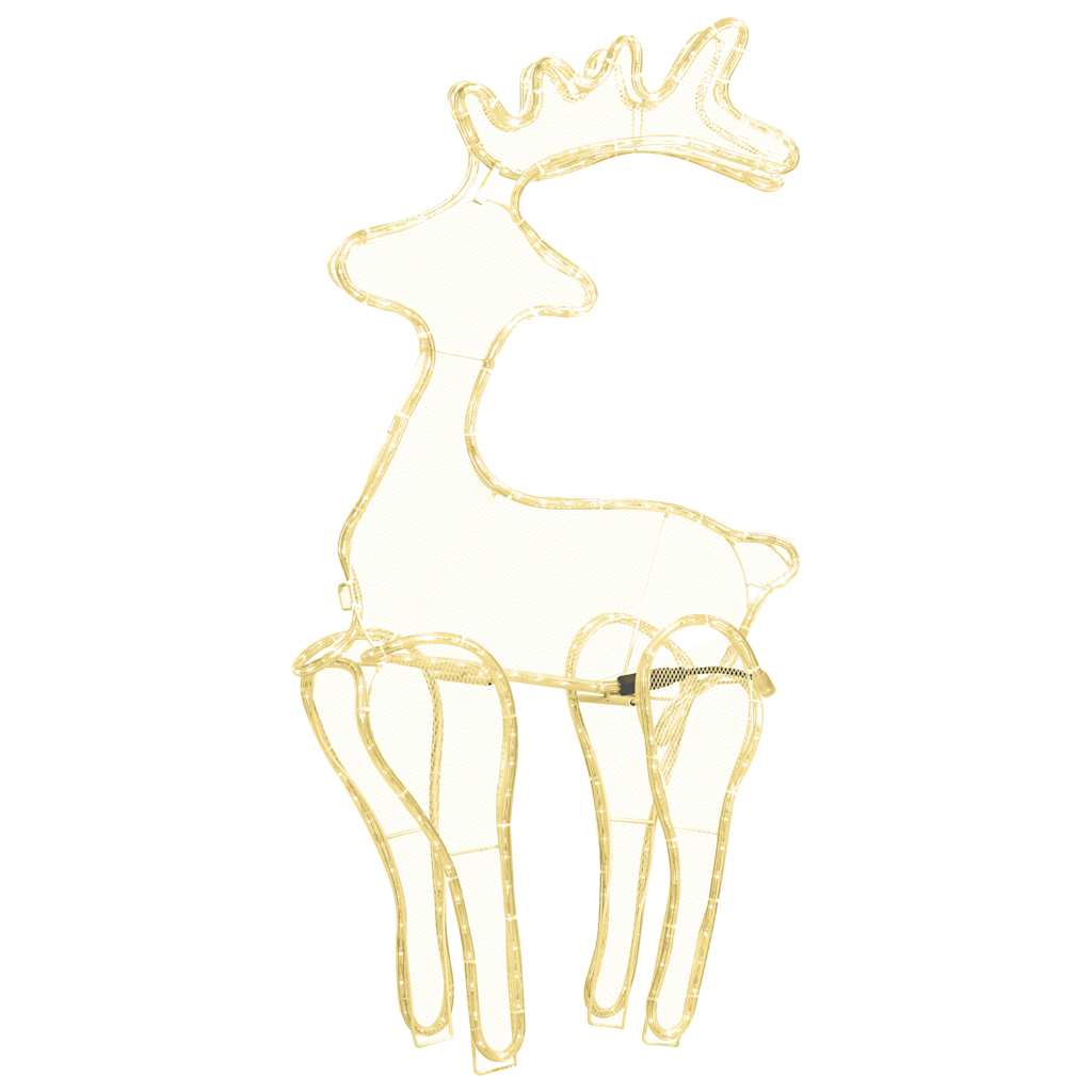 Décoration de Noël de renne avec maille 306 LED 60x24x89 cm - XIOS