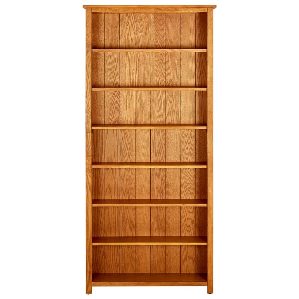 Bibliothèque à 7 niveaux 90x22,5x200 cm Bois de chêne massif - XIOS