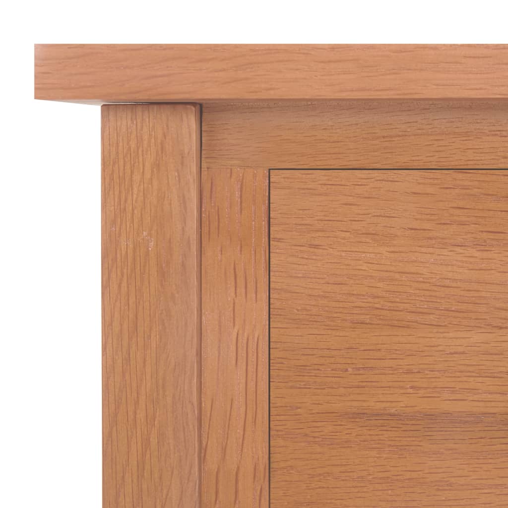 Table à revues avec tiroir 35x27x55 cm Bois de chêne solide - XIOS