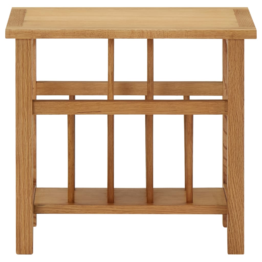 Table à revues 45x27x42 cm Bois de chêne solide - XIOS