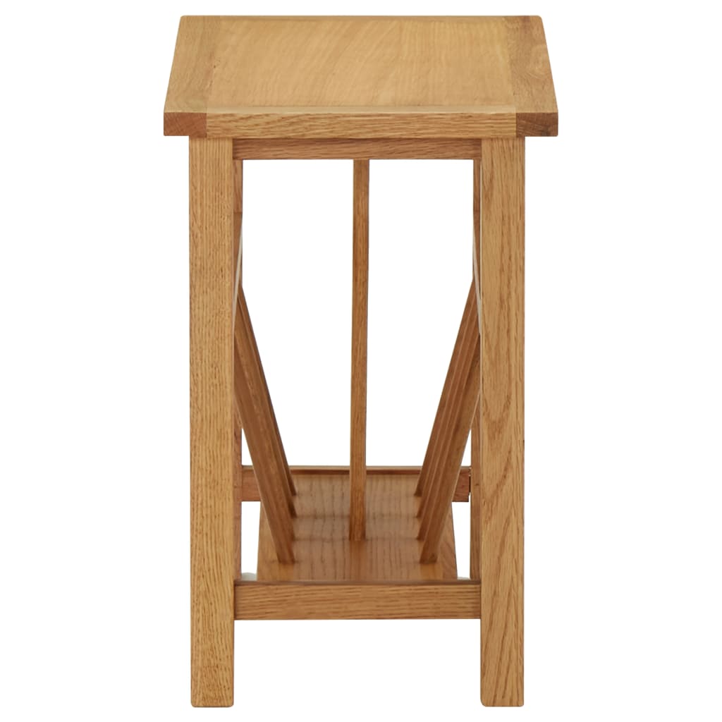 Table à revues 45x27x42 cm Bois de chêne solide - XIOS