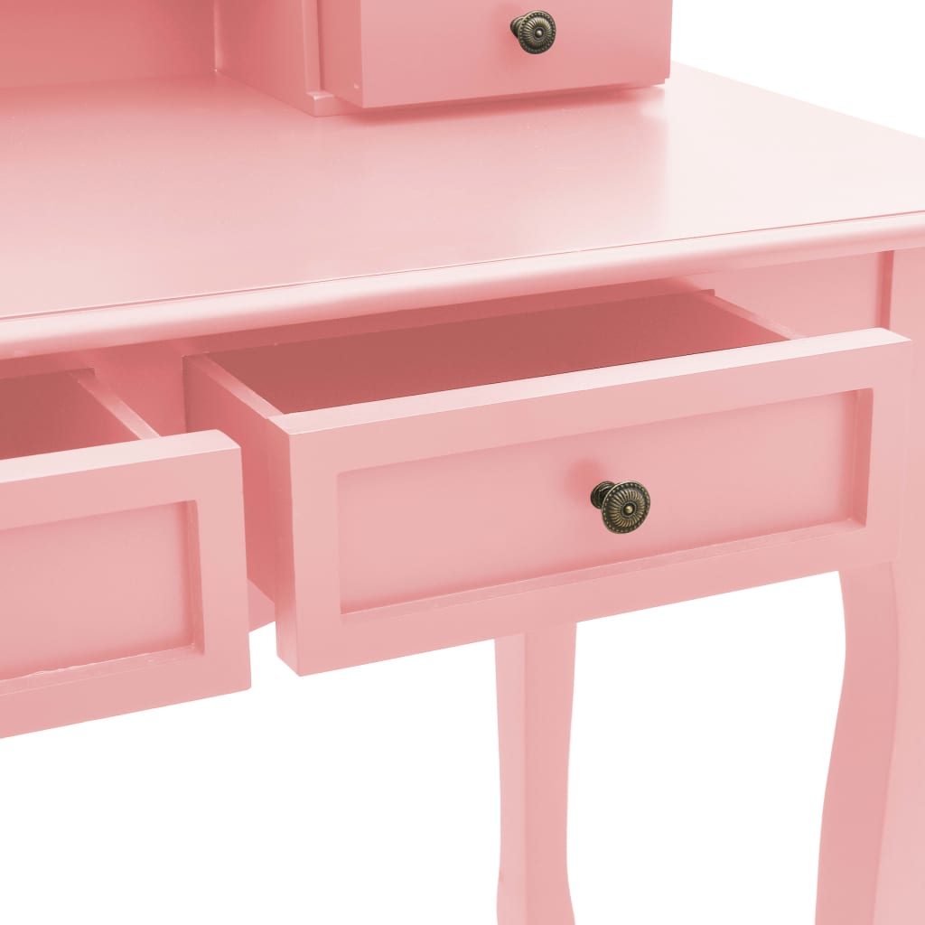 Ensemble de coiffeuse et tabouret Rose 100x40x146 cm Paulownia - XIOS