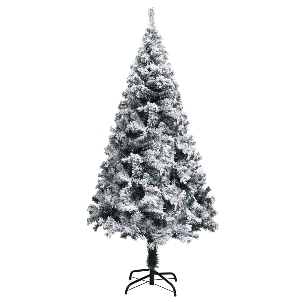 Sapin de Noël artificiel avec neige floquée vert 150 cm PVC - XIOS