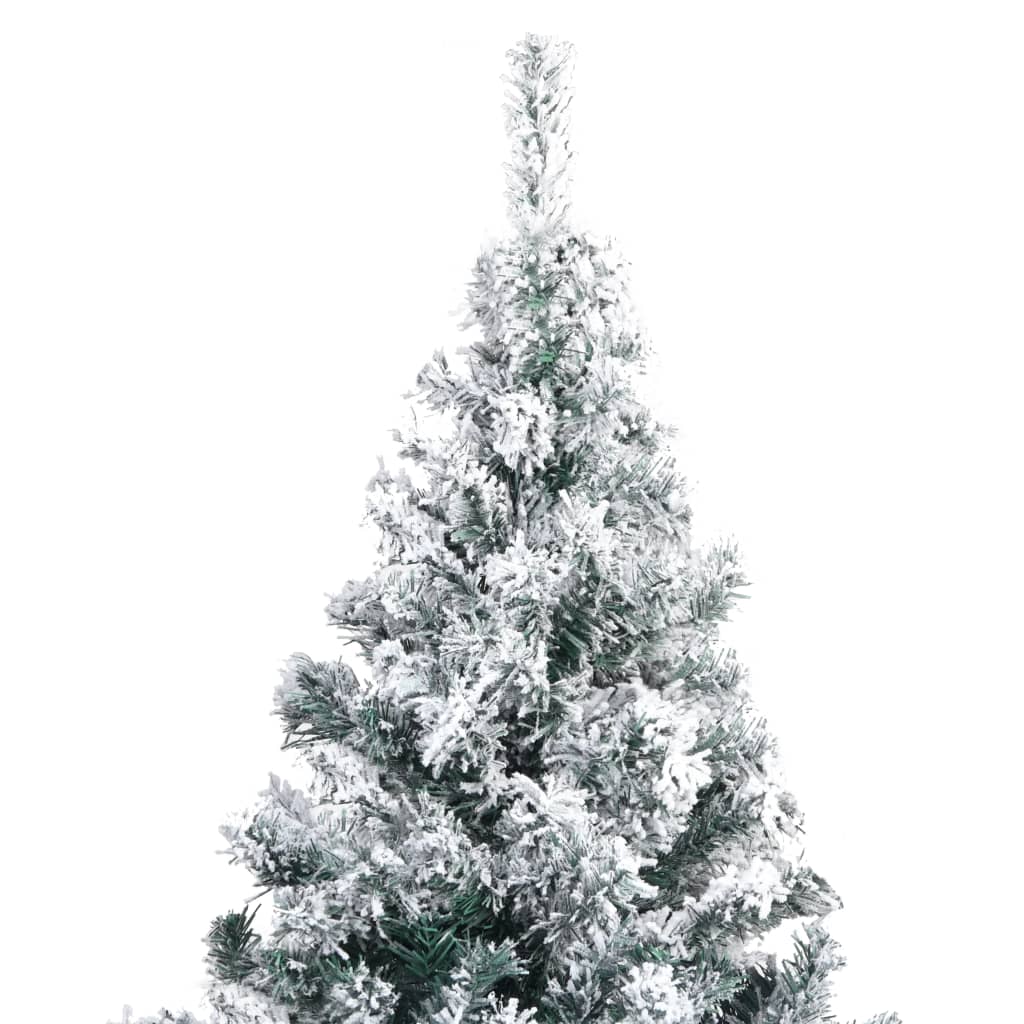 Sapin de Noël artificiel avec neige floquée vert 210 cm PVC - XIOS
