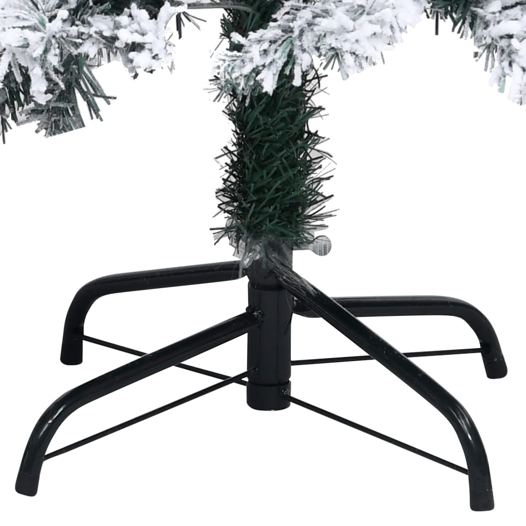 Sapin de Noël artificiel avec neige floquée vert 210 cm PVC - XIOS
