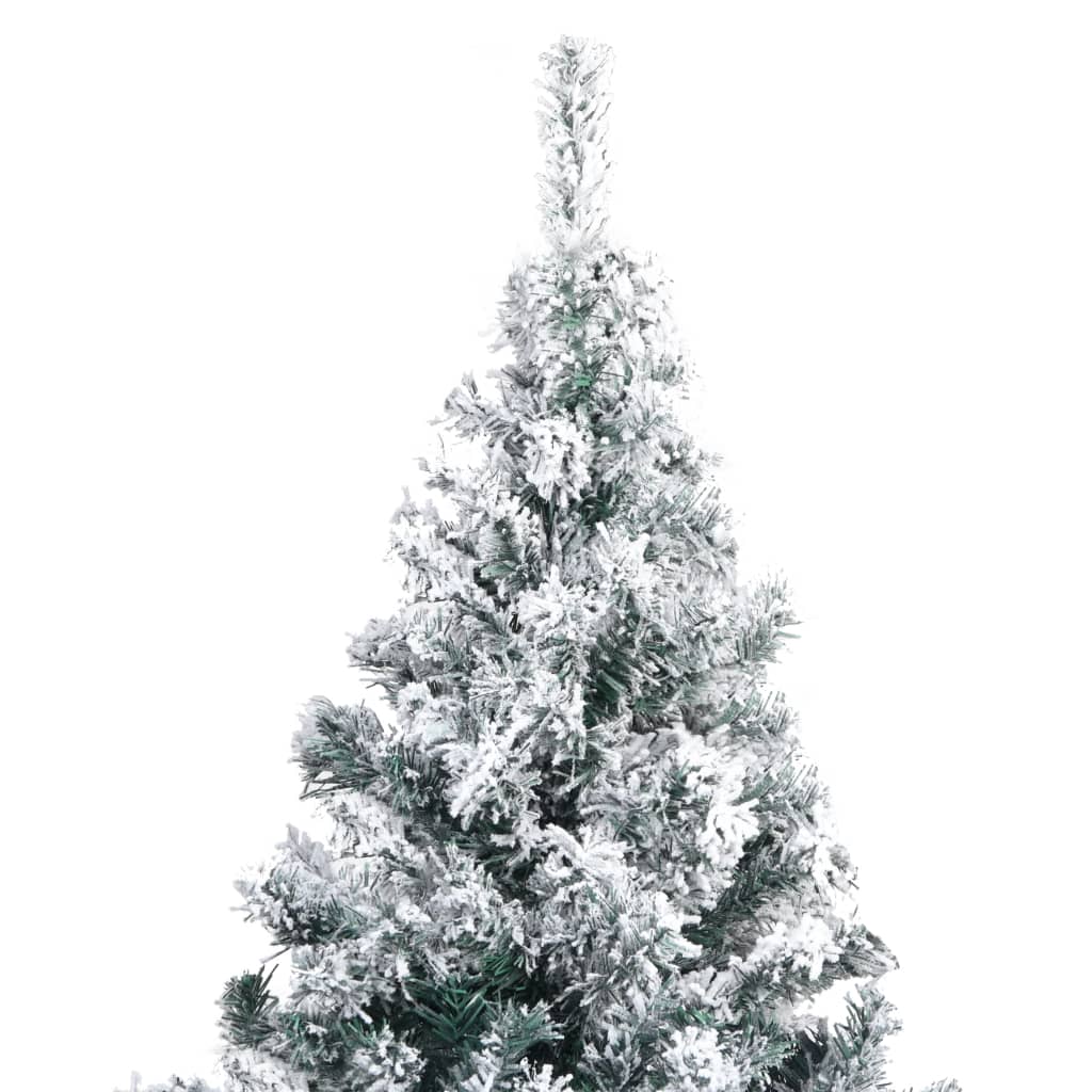 Sapin de Noël artificiel avec neige floquée vert 240 cm PVC - XIOS