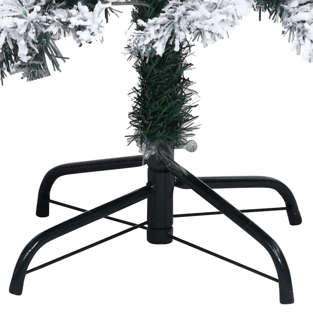 Sapin de Noël artificiel avec neige floquée vert 240 cm PVC - XIOS