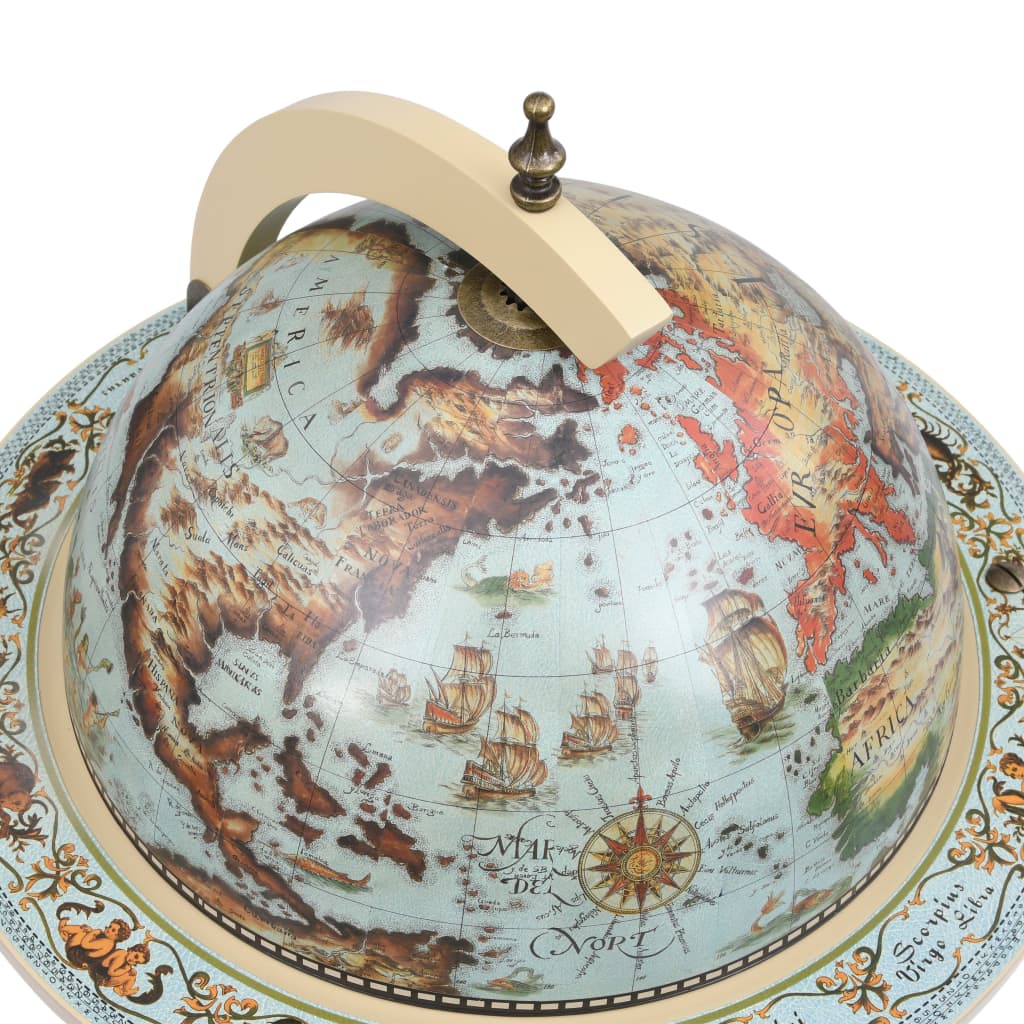 Bar sous forme de globe Bois d'eucalyptus Bleu - XIOS
