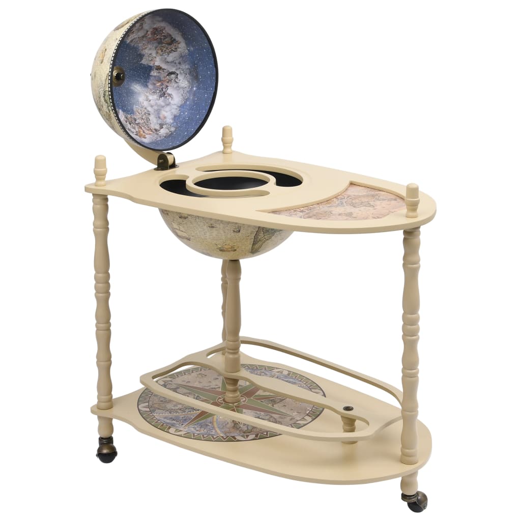Support de vin autoportant globe Bois d'eucalyptus Vert - XIOS
