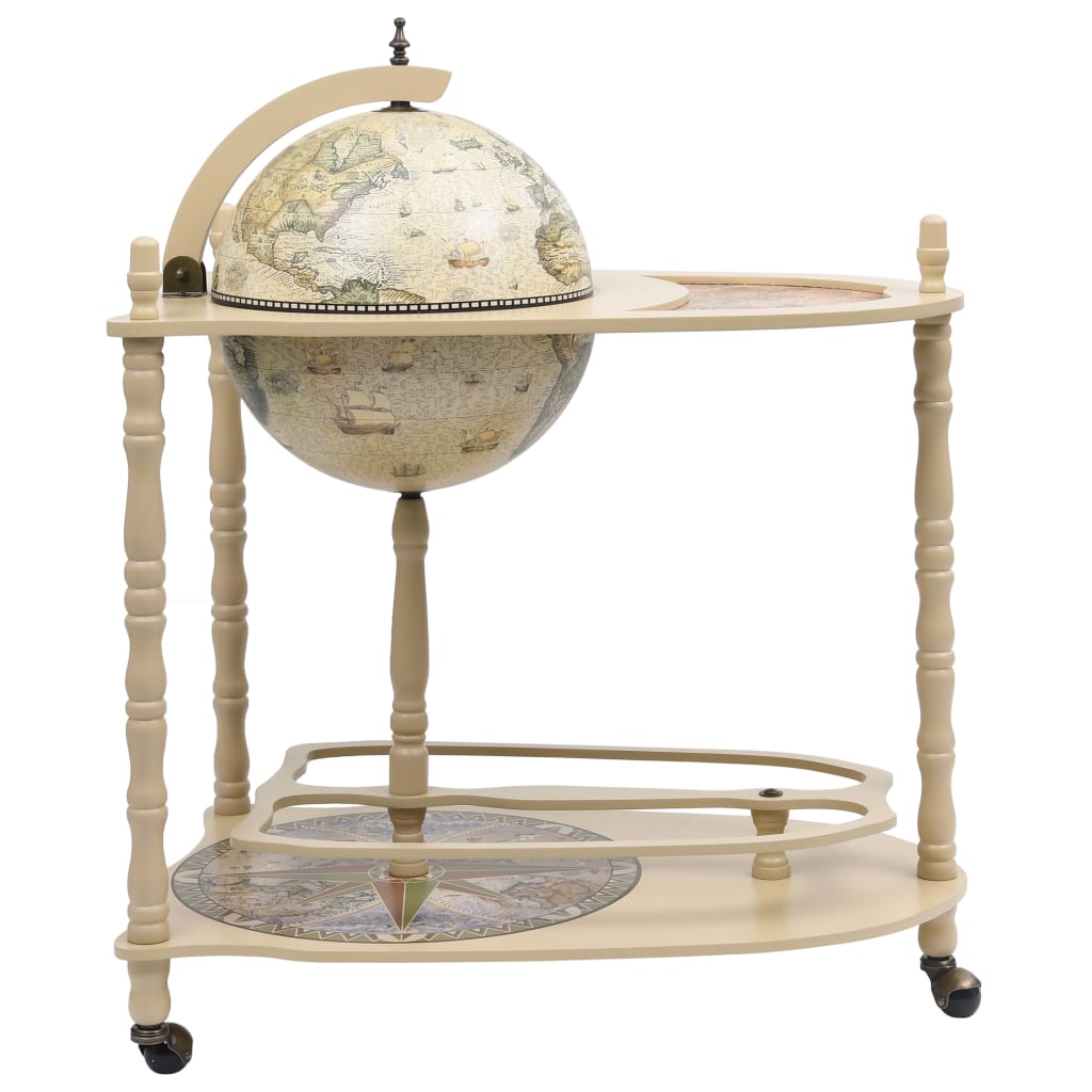 Support de vin autoportant globe Bois d'eucalyptus Vert - XIOS