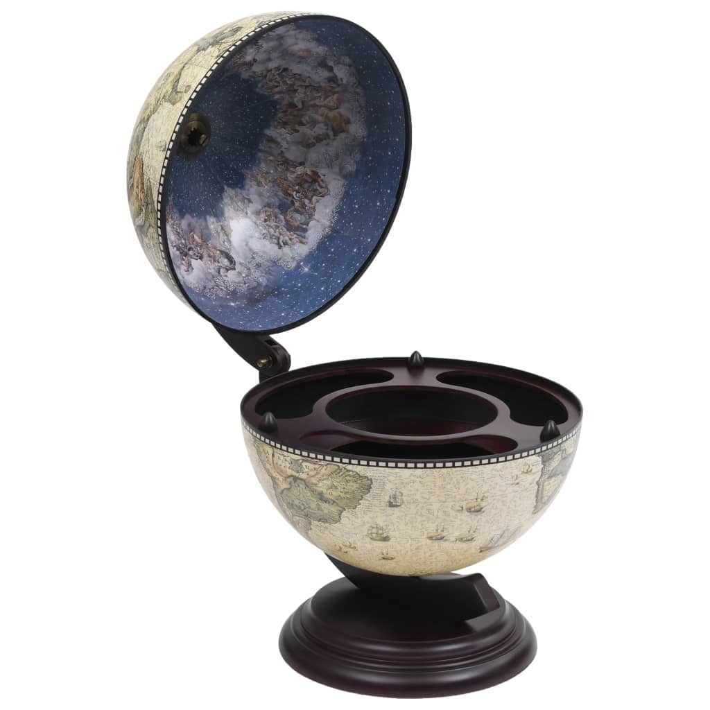 Support de vin globe de dessus de table Bois d'eucalyptus Vert - XIOS
