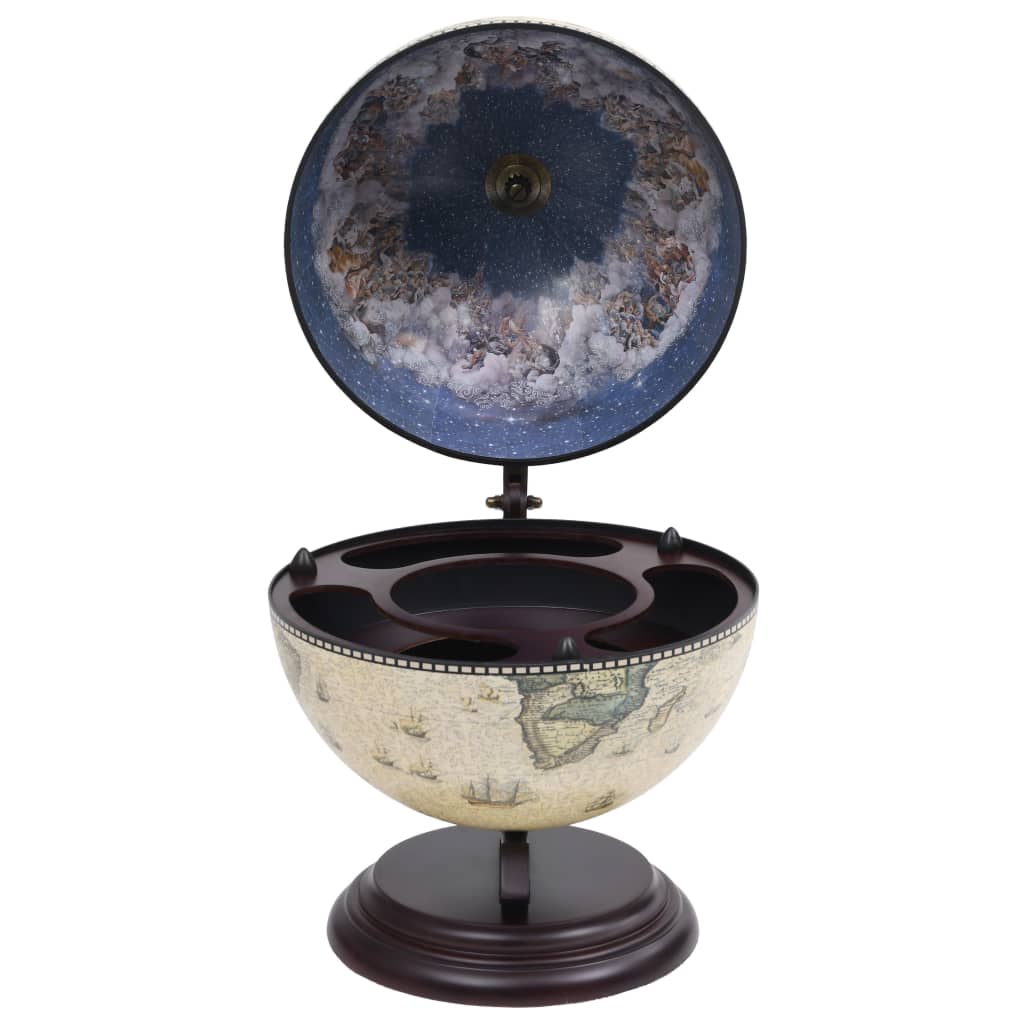 Support de vin globe de dessus de table Bois d'eucalyptus Vert - XIOS