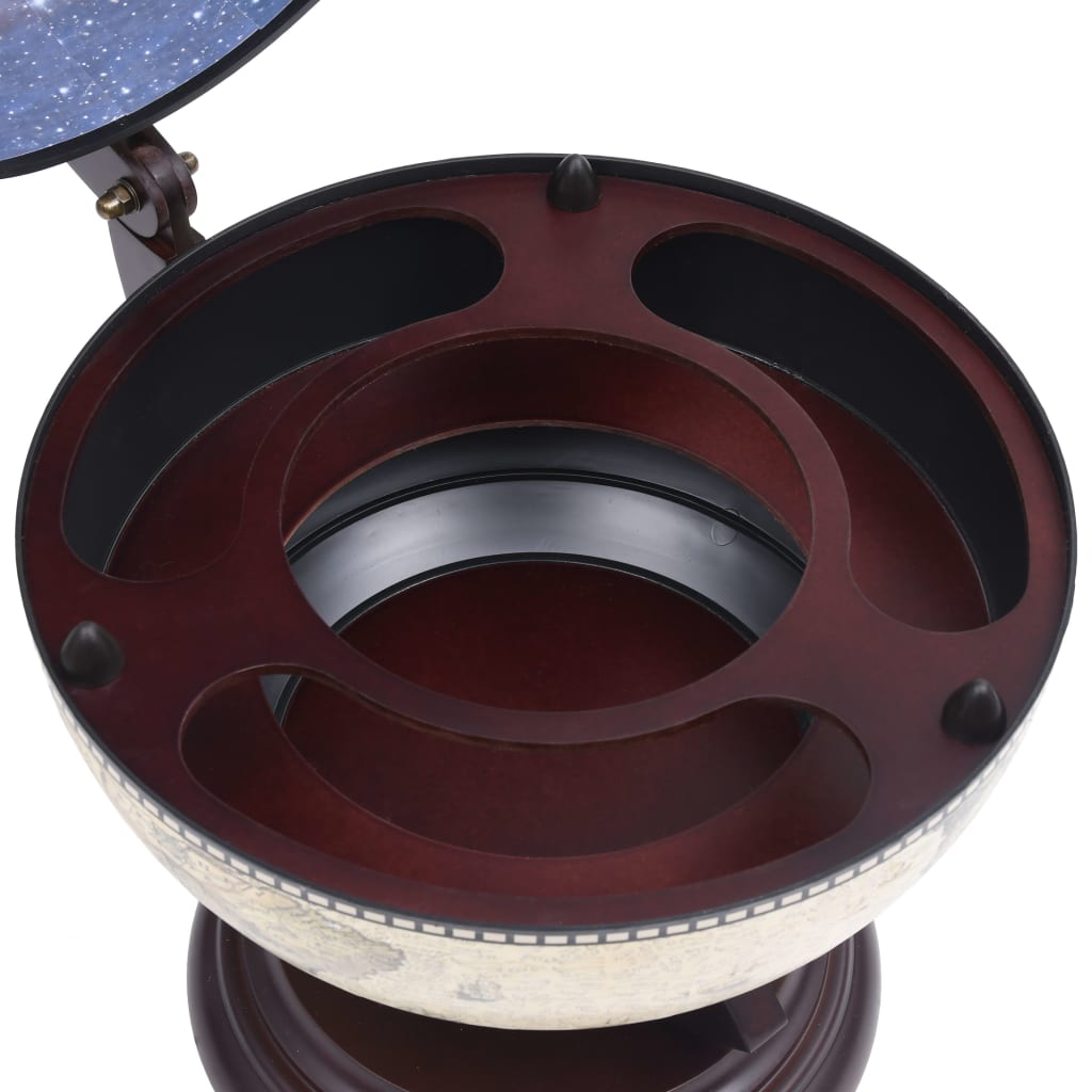 Support de vin globe de dessus de table Bois d'eucalyptus Vert - XIOS