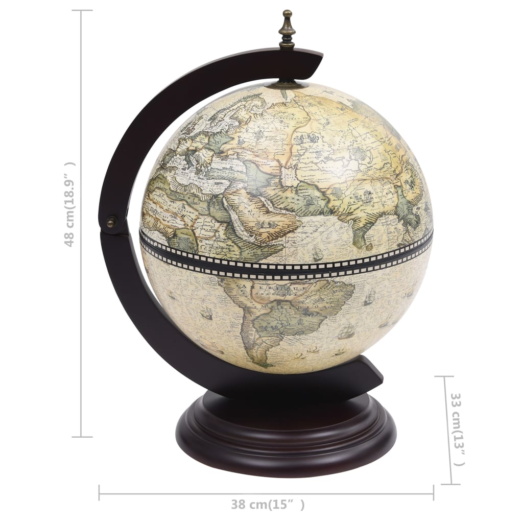 Support de vin globe de dessus de table Bois d'eucalyptus Vert - XIOS