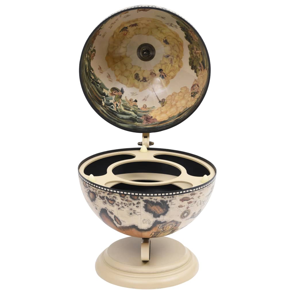 Support de vin globe de dessus de table Bois d'eucalyptus Blanc - XIOS