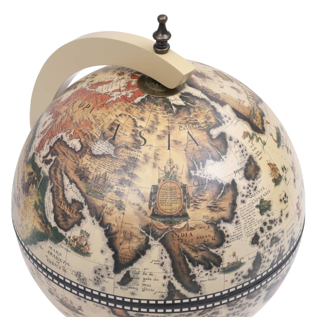 Support de vin globe de dessus de table Bois d'eucalyptus Blanc - XIOS