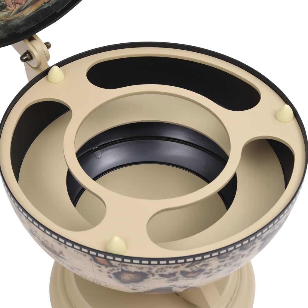 Support de vin globe de dessus de table Bois d'eucalyptus Blanc - XIOS