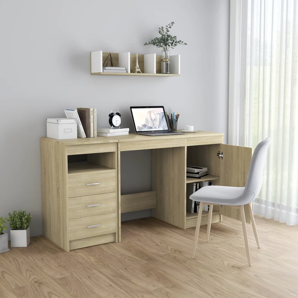 Bureau Chêne sonoma 140x50x76 cm Bois d’ingénierie - XIOS