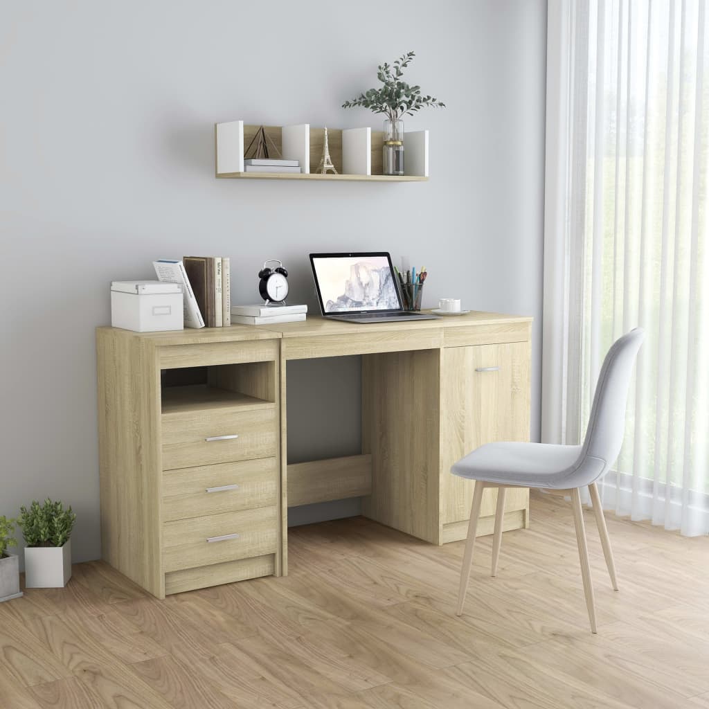 Bureau Chêne sonoma 140x50x76 cm Bois d’ingénierie - XIOS