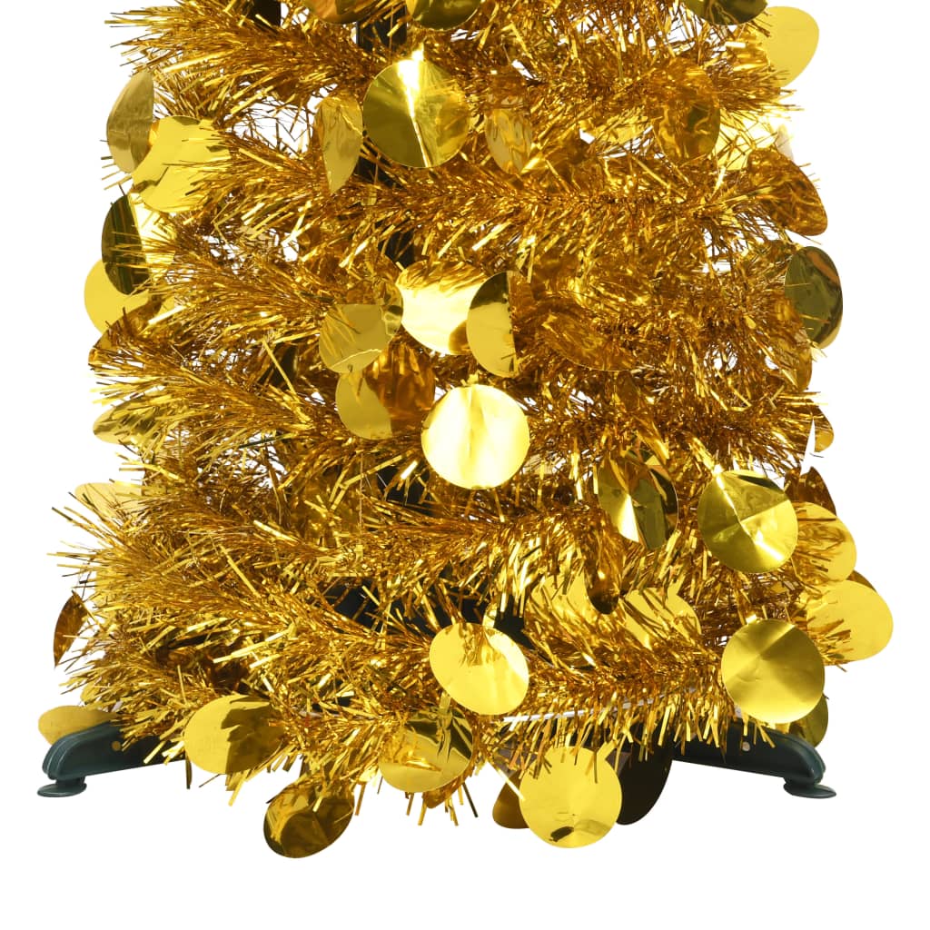 Sapin de Noël artificiel escamotable doré 150 cm PET - XIOS