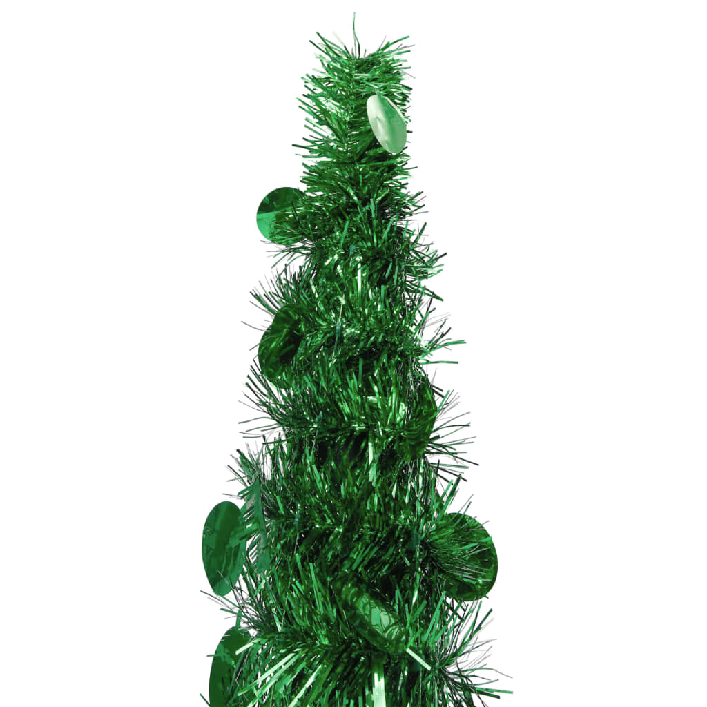 Sapin de Noël artificiel escamotable vert 180 cm PET - XIOS