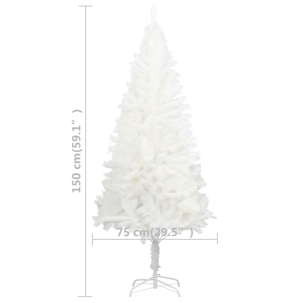 Arbre de Noël artificiel aiguilles réalistes blanc 150 cm - XIOS