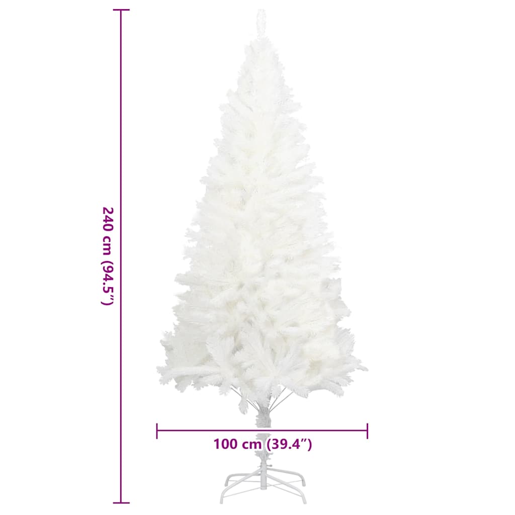 Arbre de Noël artificiel aiguilles réalistes blanc 240 cm - XIOS