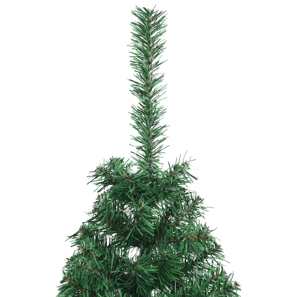 Sapin de Noël artificiel moitié avec support vert 150 cm PVC - XIOS