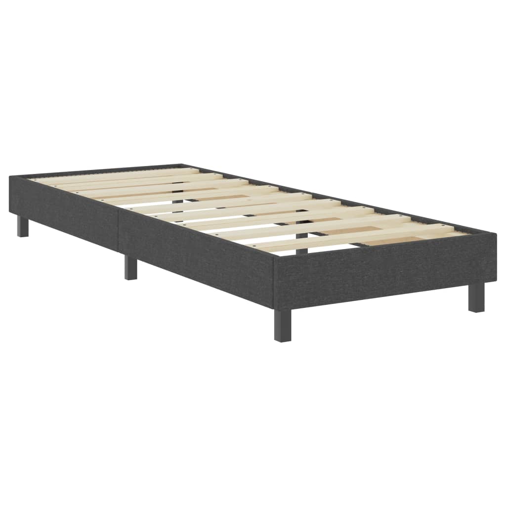 Sommier à lattes de lit Gris foncé Tissu 100x200 cm - XIOS