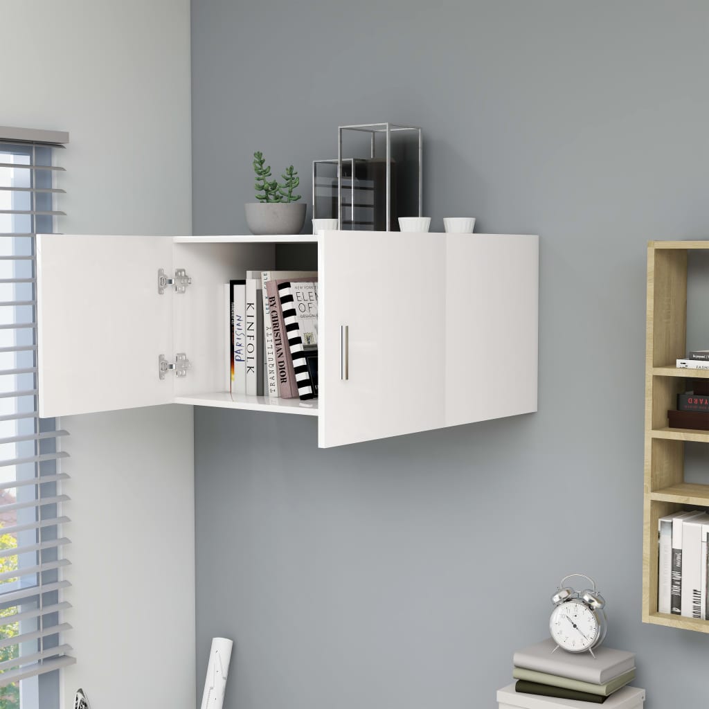 Armoire murale Blanc 80x39x40 cm Bois d'ingénierie - XIOS
