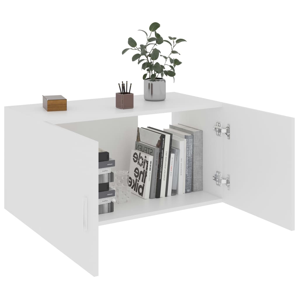 Armoire murale Blanc 80x39x40 cm Bois d'ingénierie - XIOS