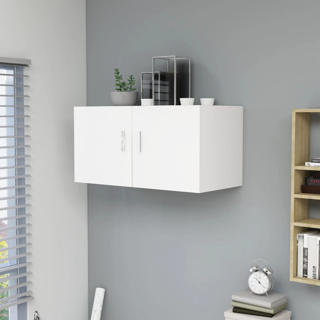Armoire murale Blanc 80x39x40 cm Bois d'ingénierie - XIOS
