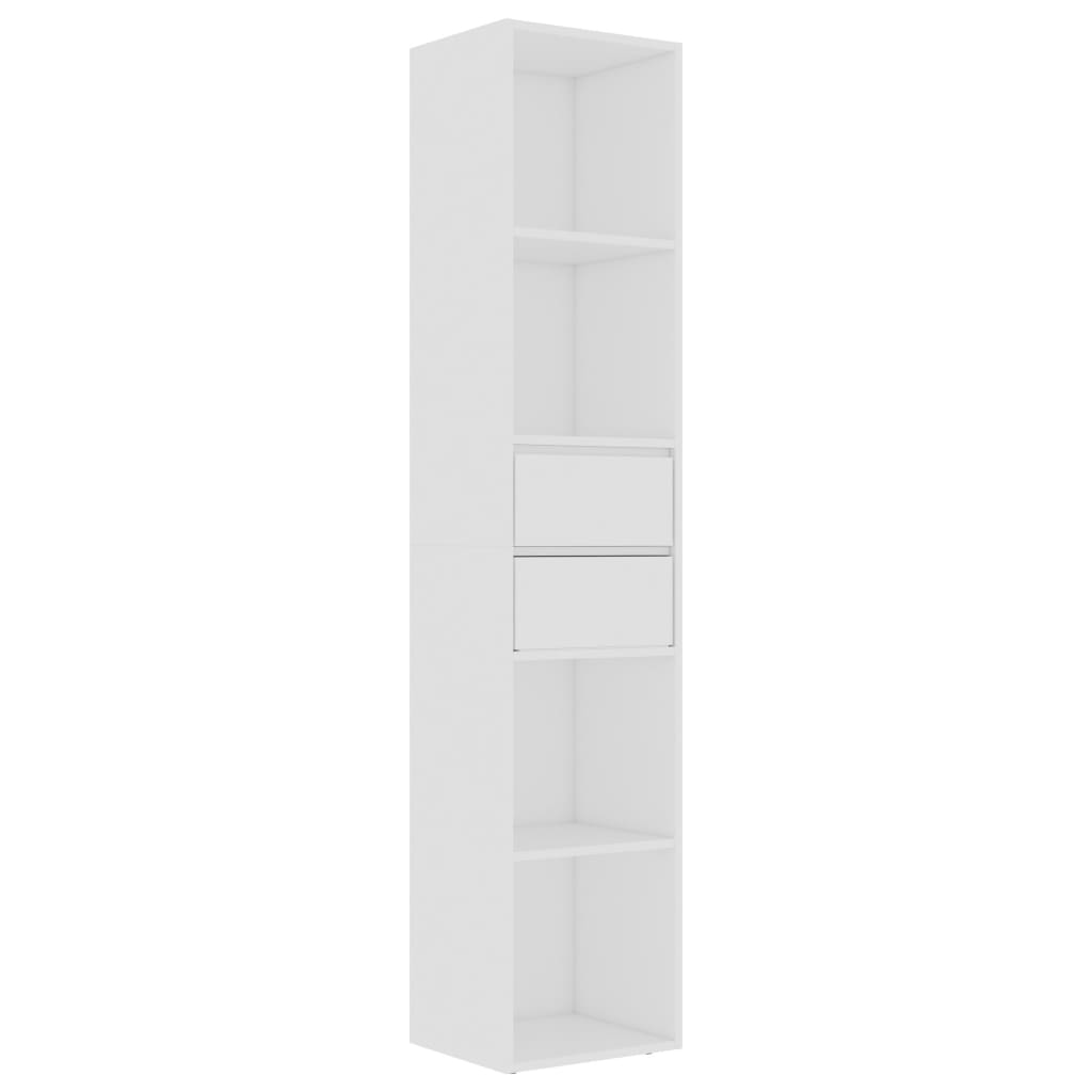 Bibliothèque Blanc 36x30x171 cm Bois d'ingénierie - XIOS