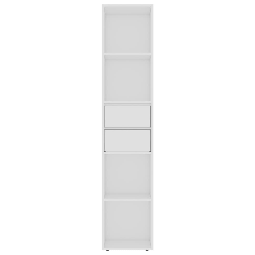 Bibliothèque Blanc 36x30x171 cm Bois d'ingénierie - XIOS
