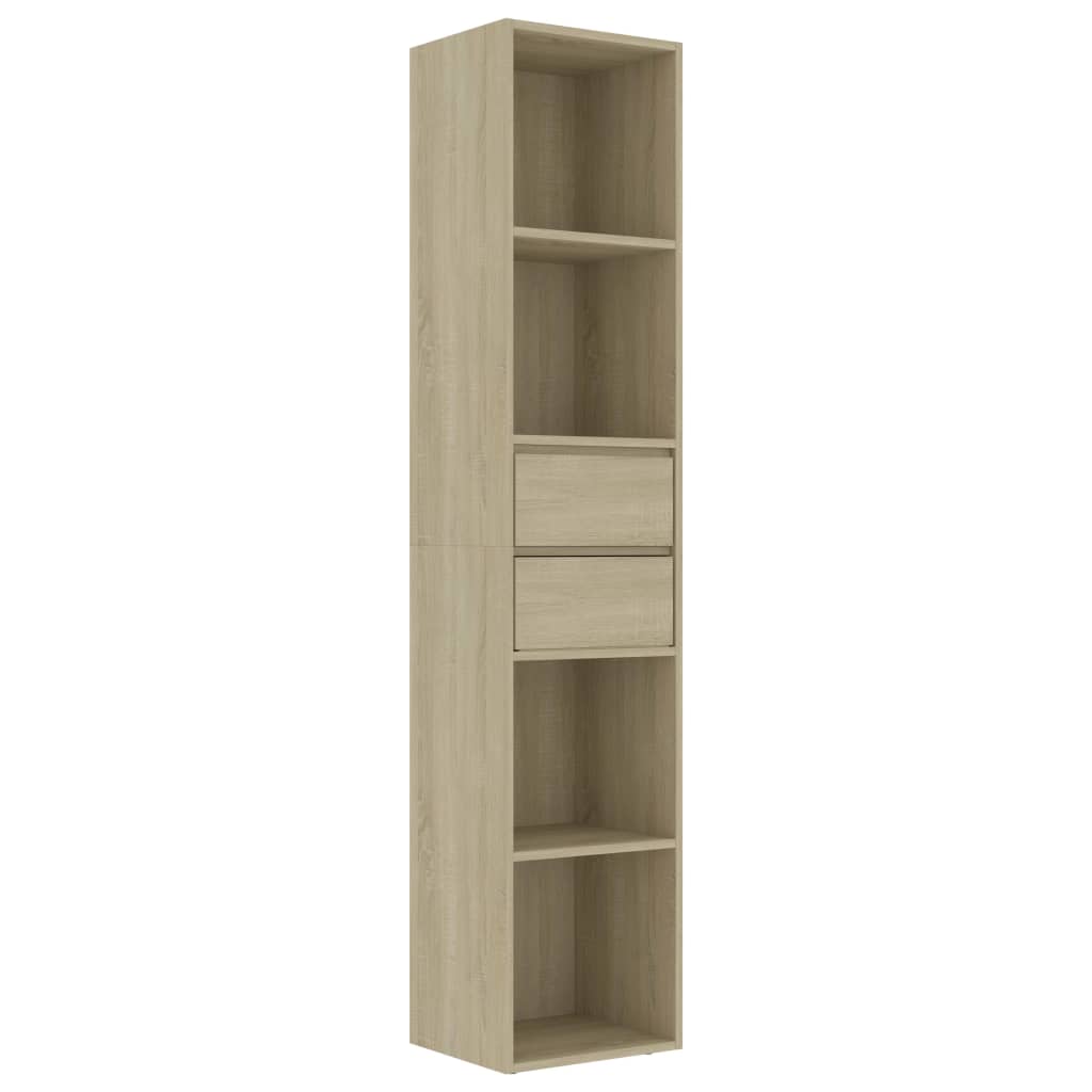 Bibliothèque Chêne sonoma 36x30x171 cm Bois d'ingénierie - XIOS