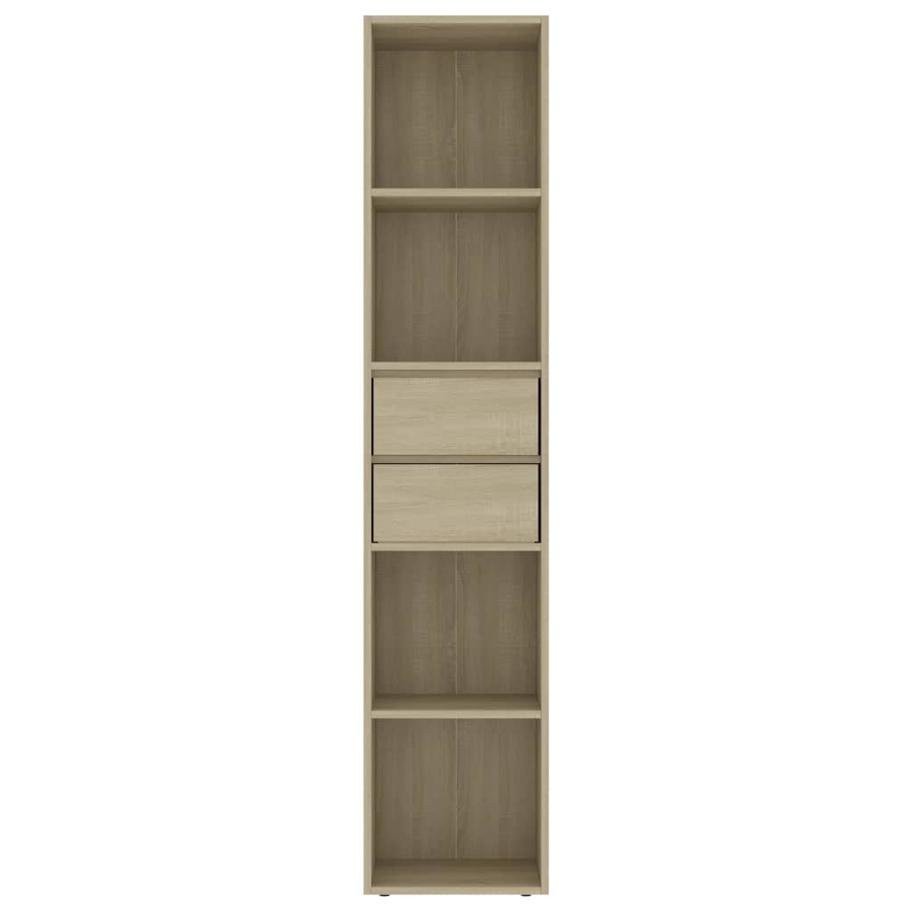 Bibliothèque Chêne sonoma 36x30x171 cm Bois d'ingénierie - XIOS