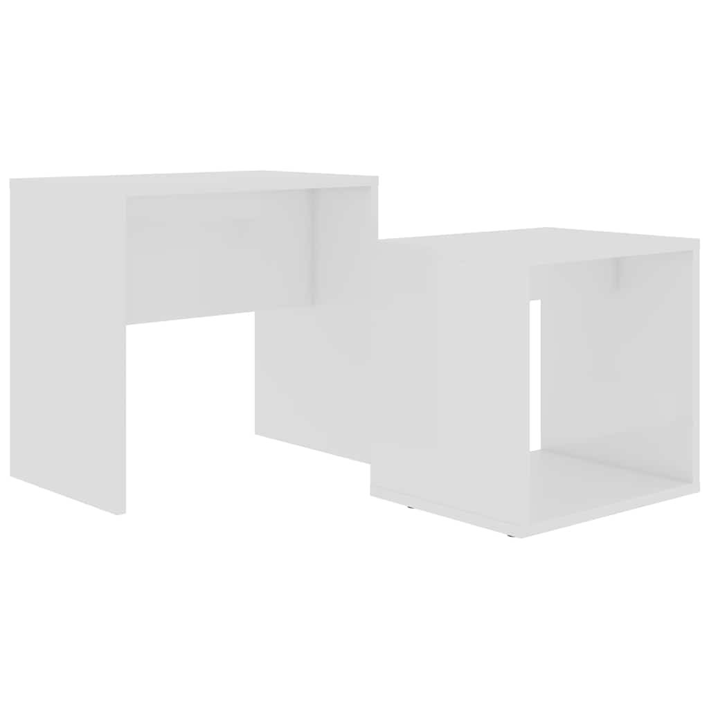 Ensemble de table basse Blanc 48x30x45 cm Bois d'ingénierie - XIOS