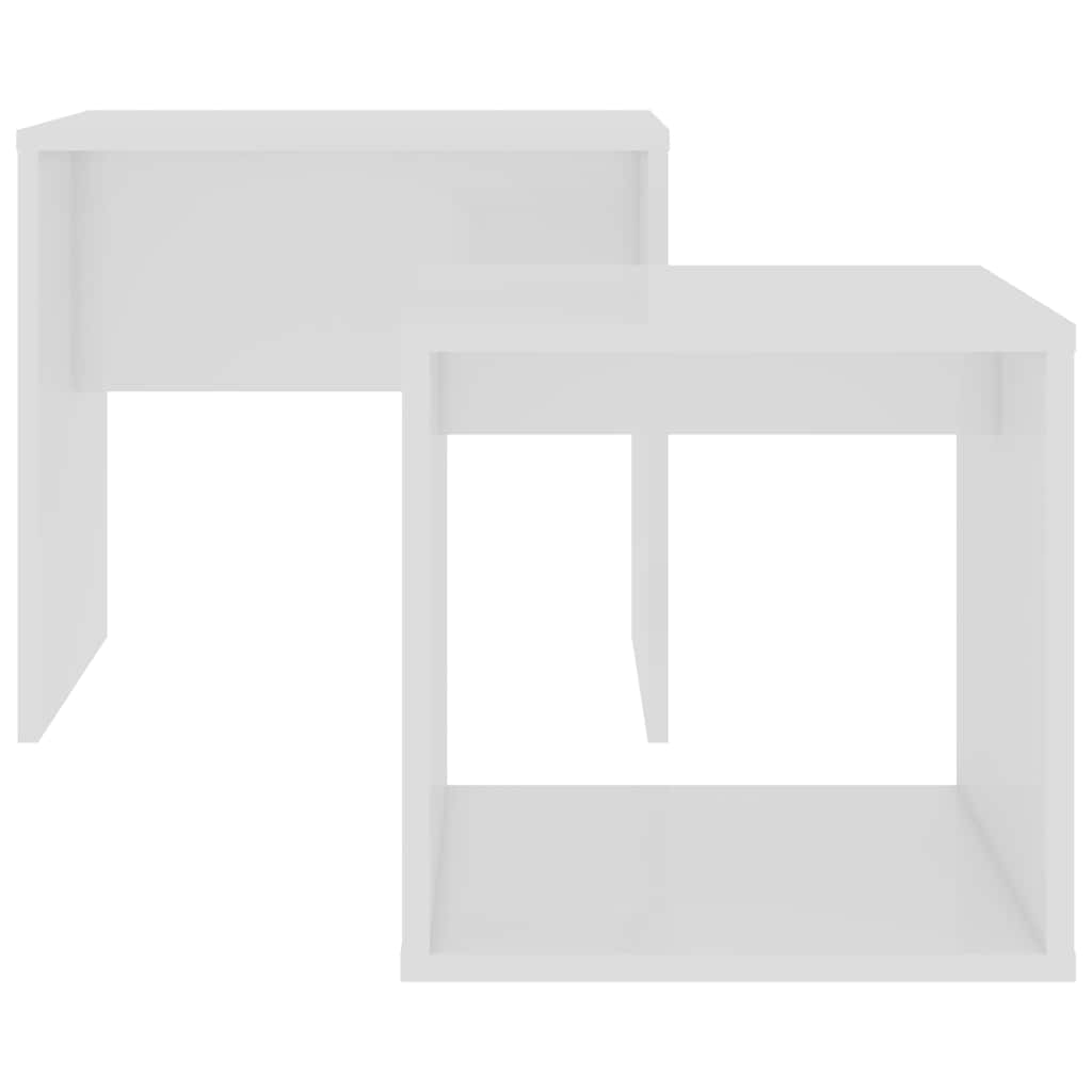 Ensemble de table basse Blanc 48x30x45 cm Bois d'ingénierie - XIOS