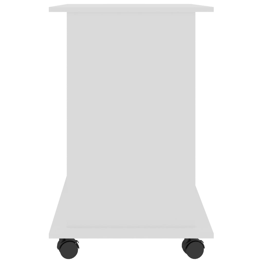 Bureau d'ordinateur Blanc 80x50x75 cm Bois d'ingénierie Bureaux vidaXL