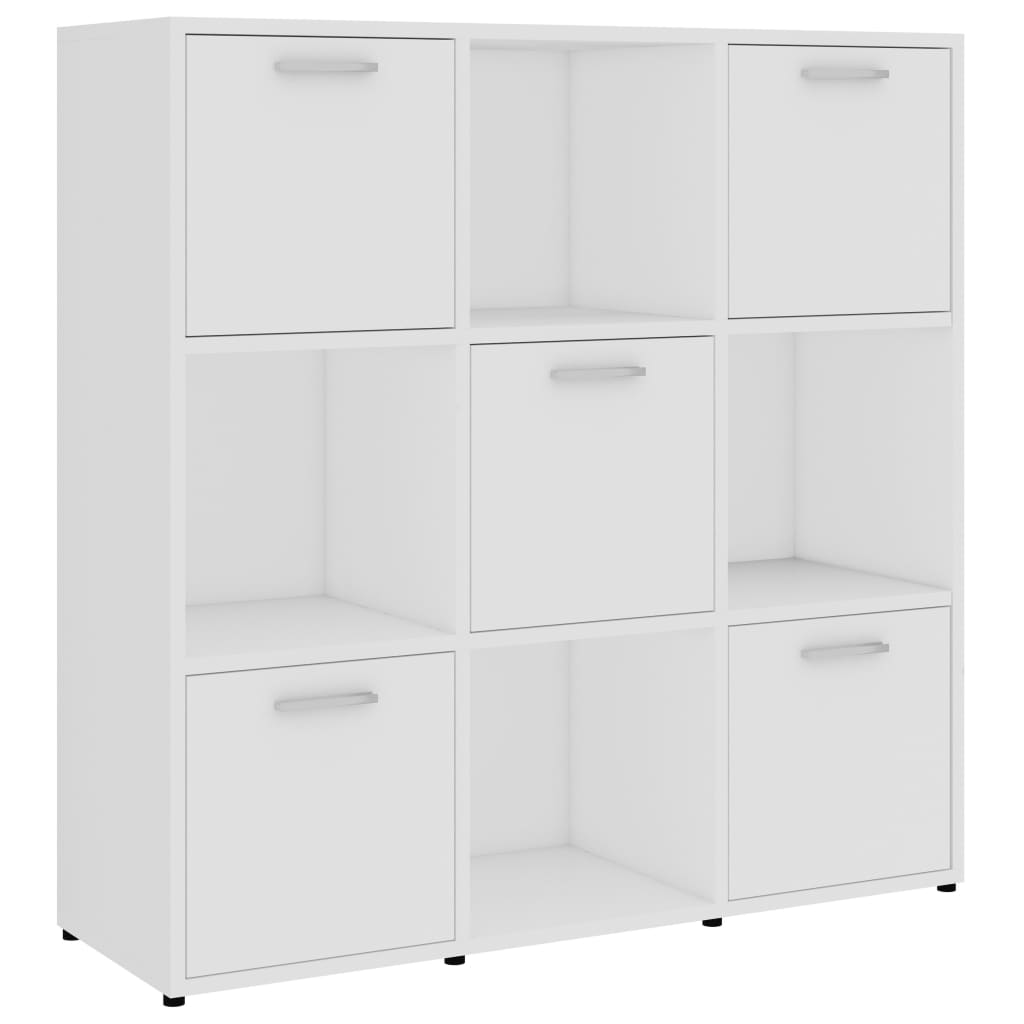 Bibliothèque Blanc 90x30x90 cm Bois d’ingénierie - XIOS