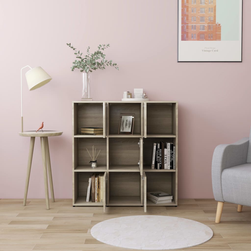 Bibliothèque Chêne sonoma 90x30x90 cm Bois d’ingénierie - XIOS