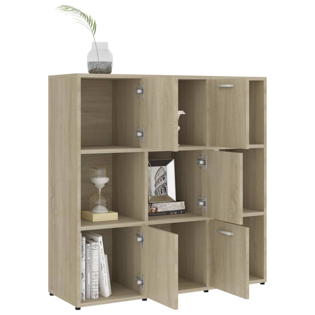 Bibliothèque Chêne sonoma 90x30x90 cm Bois d’ingénierie - XIOS
